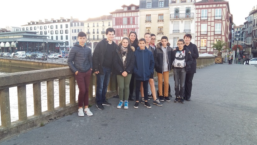 Sortie des collégiens à Bayonne