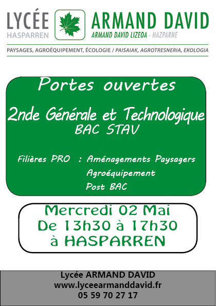 Journée Portes ouvertes de Mai