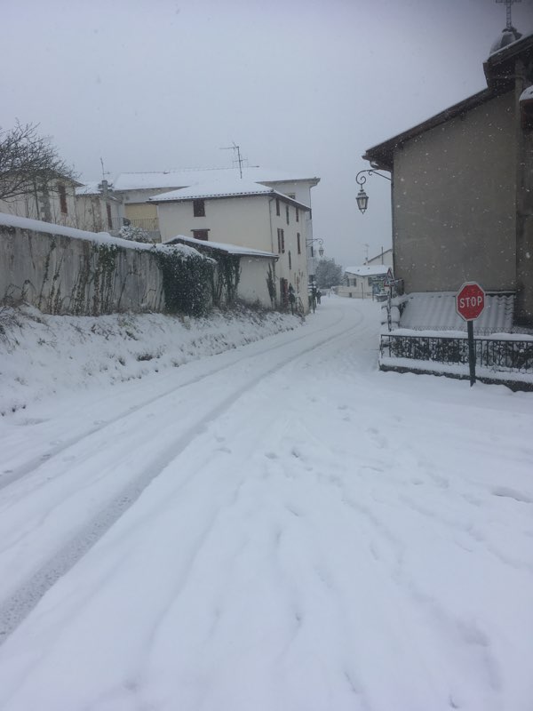 Neige au lycée
