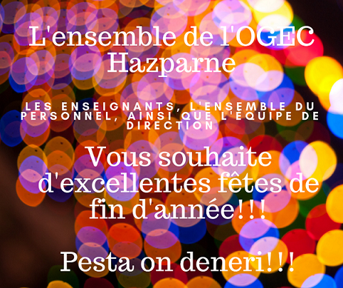 Fêtes de fin d'année