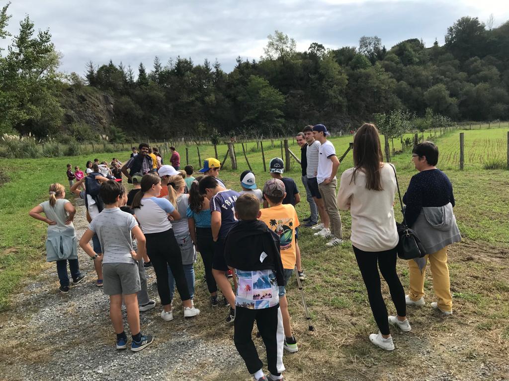 Moment d'échanges entre nos BTS1 et les jeunes élèves