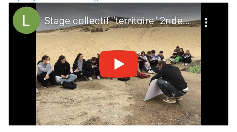 Vidéo Stage collectif 2nde GT & STAV1- Sud Landes