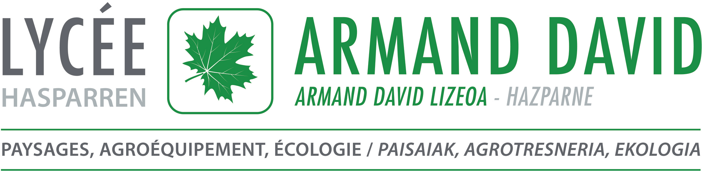 Le lycée Armand David à Hasparren. Formations pour tous les niveaux et toutes les ambitions (études professionnelles ou études supérieures).