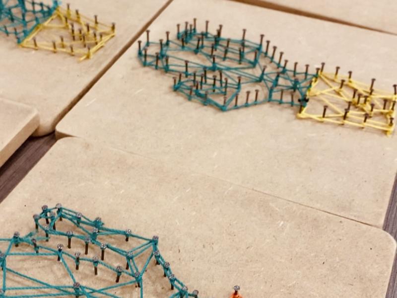 Réalisation d’un cactus en « string art » par nos élèves de 4ème
