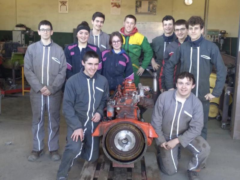 Remise à neuf totale d’un moteur par les élèves en 2nde Agroéquipement